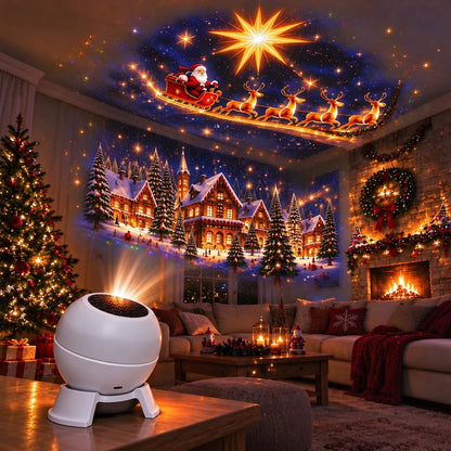 🎄🎅 Christmas Magic Projection Light – Bring Holiday Scenes to Life