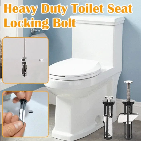 Heavy-Duty Toilet Seat Bolt Kit 🔧 – 2-Piece Replacement Set