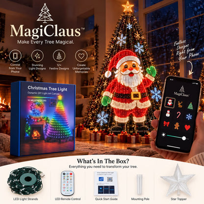 ⚡️FREE SHIPPING🔥-Smart Animated Christmas Tree Lights – App-Controlled LED Effects