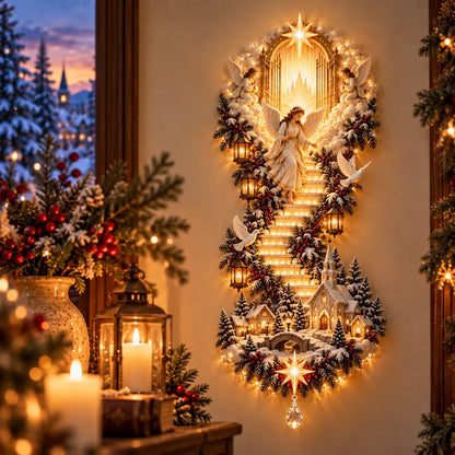 ✨Jesus Light Of Heaven Christmas Wall Hanging✝️ Last Day – 50% Off!✨