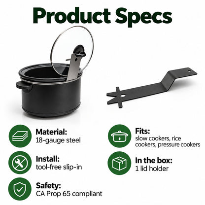 🔥LAST DAY 50% OFF - 🍳Multifunctional Anti-Slip Cooker Lid Stand - Space-Saving Kitchen Counter Organizer