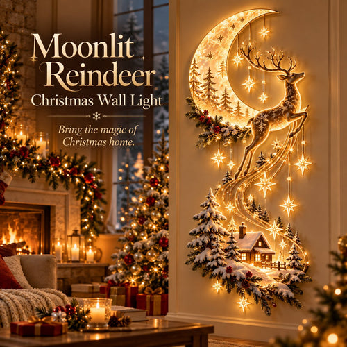 Reindeer Under the Starry Sky™ – Cozy Christmas Cabin