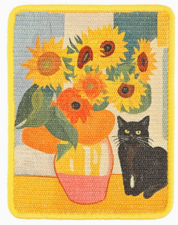 Wall-Mounted Artistic Sisal Cat Scratcher