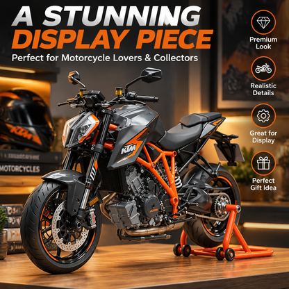 🏍️ 1:6 Scale Motorcycle Model Kit – Build-Your-Own Bike with Fuel-Powered Engine