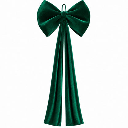 Velvet Christmas Tree Topper Bow, Large Bow for Christmas Tree Decorations