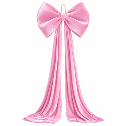 Velvet Christmas Tree Topper Bow, Large Bow for Christmas Tree Decorations