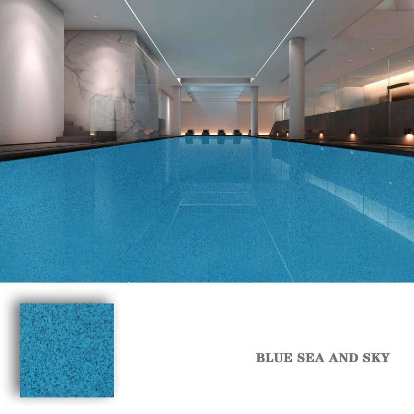 ✨ High-Gloss Marble-LookEpoxy Self-Leveling Floor Coating– Transform Garages, Basements, Courtyard & Workshops