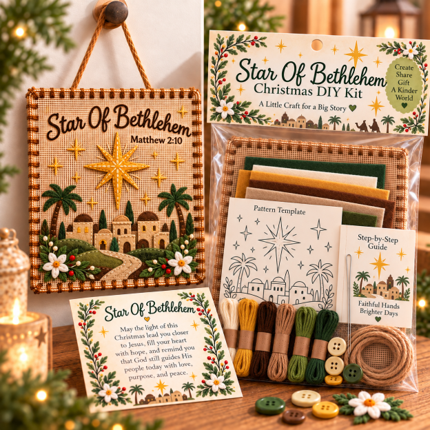 ✝️ Christmas Faith Fabric Weaving Kit