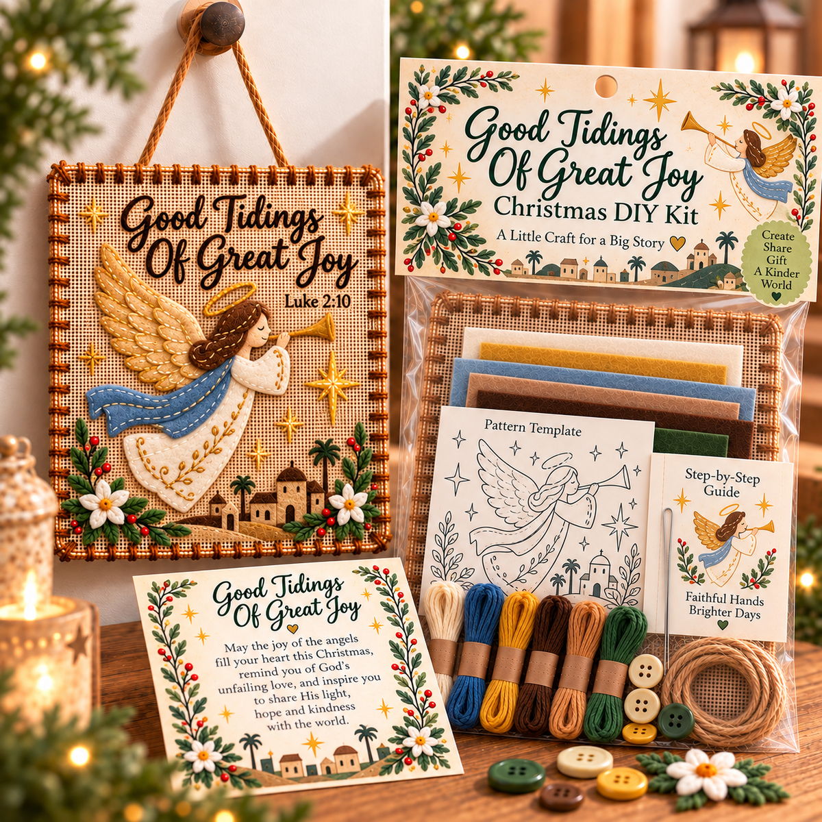 ✝️ Christmas Faith Fabric Weaving Kit