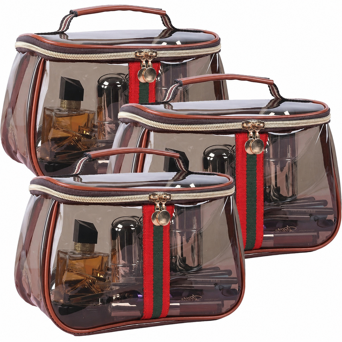 ✨💕Hot sale 49% OFF💖 3PCS New Retro Vintage Vanity Bag, Large Capacity Makeup Organizer for Women