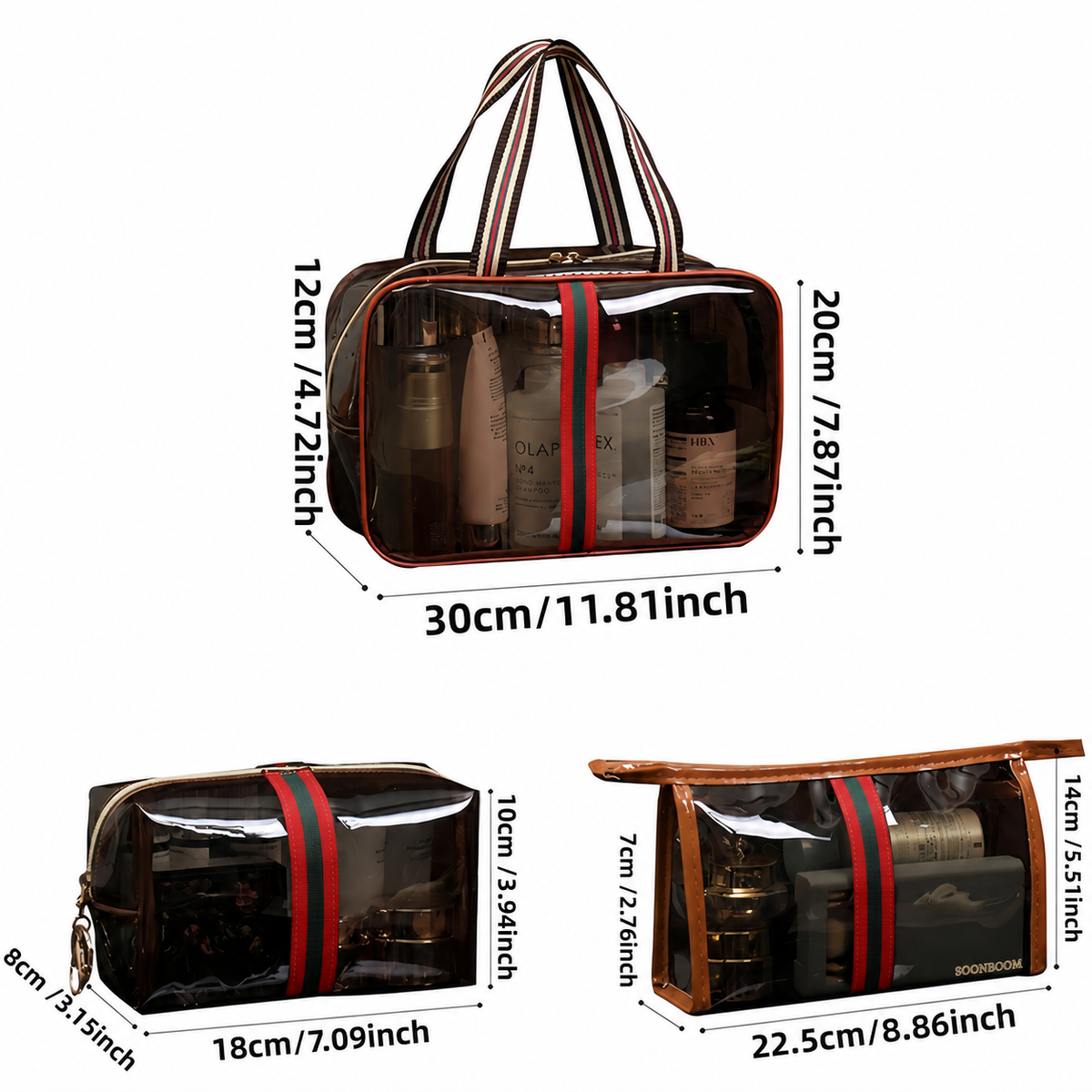 ✨💕Hot sale 49% OFF💖 3PCS New Retro Vintage Vanity Bag, Large Capacity Makeup Organizer for Women