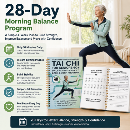 Tai Chi Walking for Seniors, Spiral Bound 28 Day Morning Plan