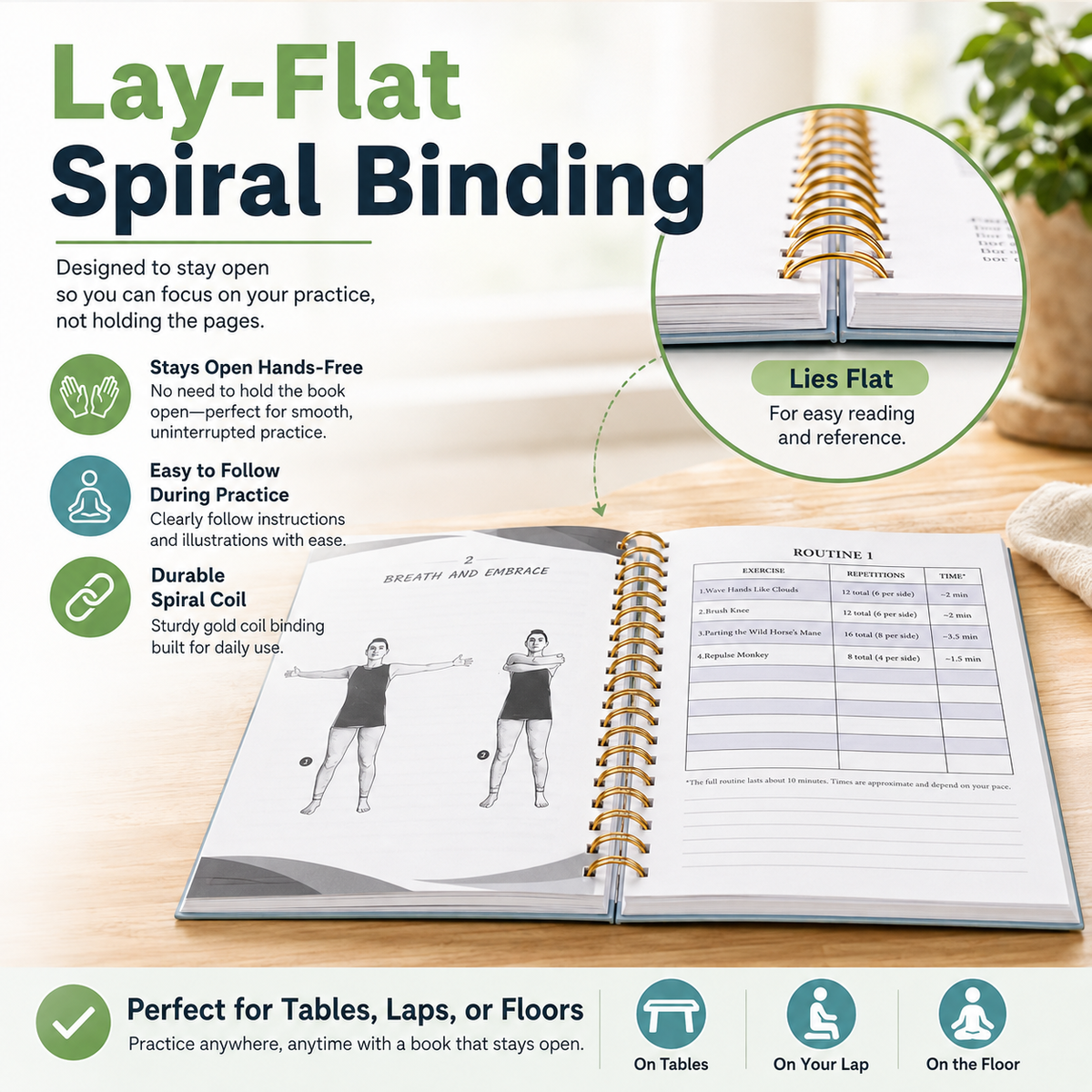 Tai Chi Walking for Seniors, Spiral Bound 28 Day Morning Plan
