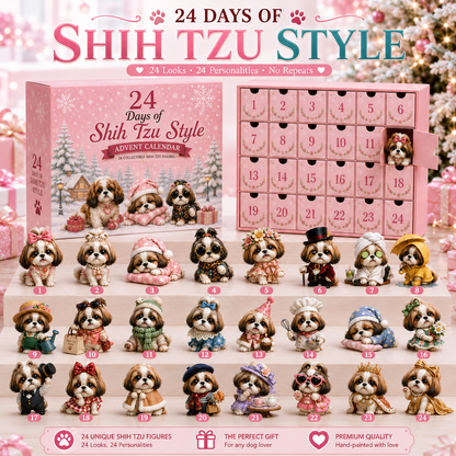 🎀NEW ARRIVAL - 🐾24 Days of Shih Tzu Style Advent Calendar – 24 Unique Shih Tzu Collectibles 🐾