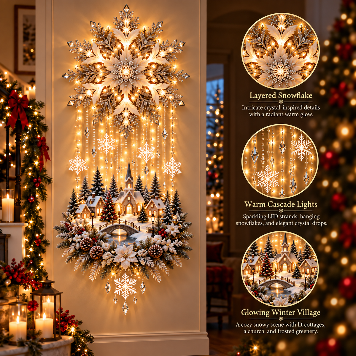 49%OFF🎄Christmas Magic Glow Garden Light – ⭐Light Up Your Holiday Wonderland
