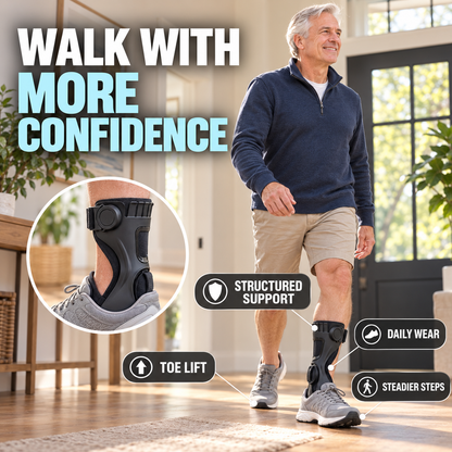 🦶 AFO Foot Drop Brace✨ Adjustable & Breathable Support