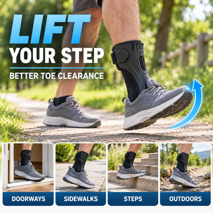 🦶 AFO Foot Drop Brace✨ Adjustable & Breathable Support