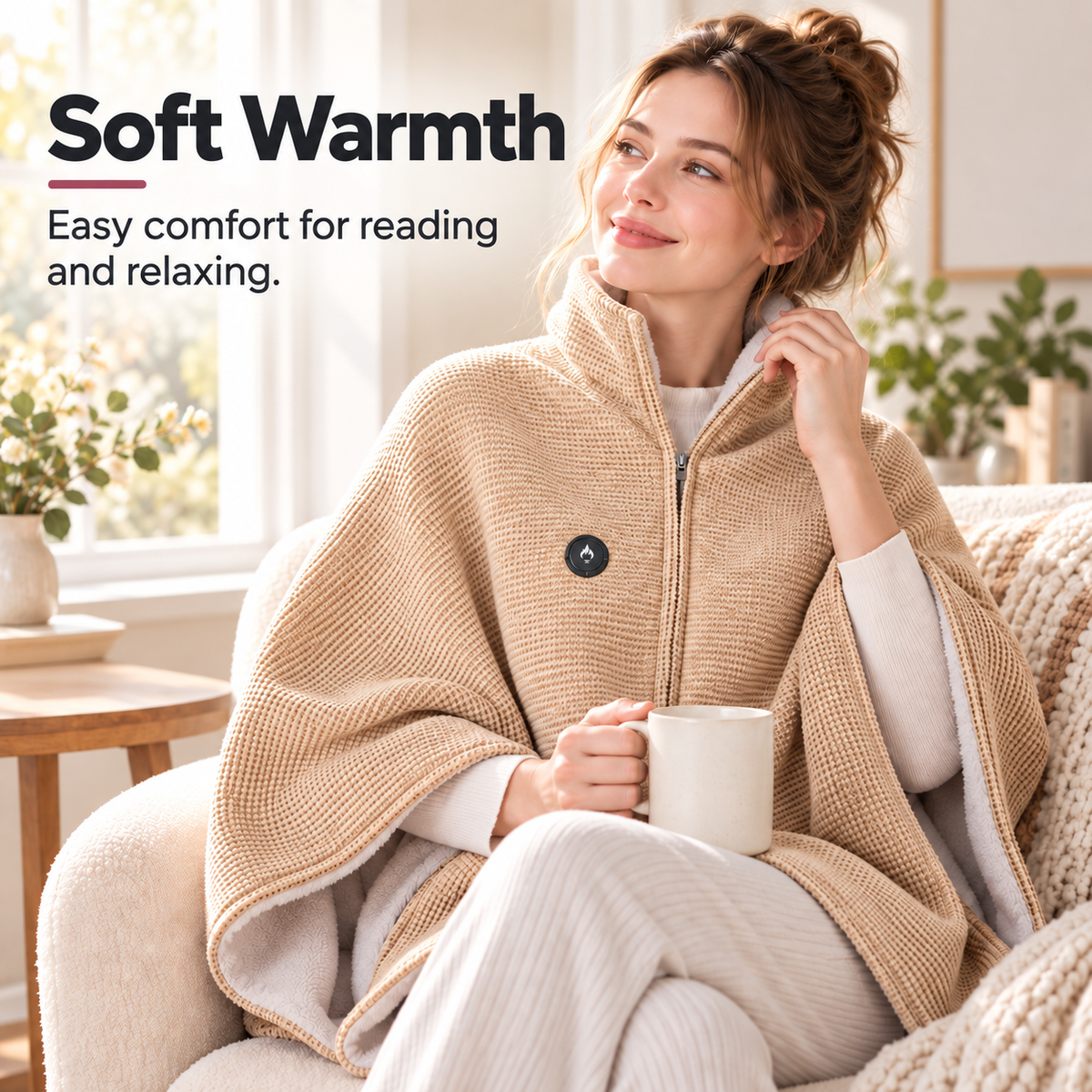 50% OFF🔥 Wearable Heated Blanket – Cozy Hands-Free Warmth