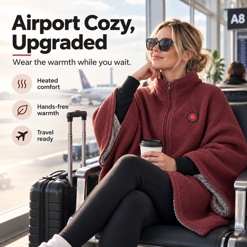 50% OFF🔥 Wearable Heated Blanket – Cozy Hands-Free Warmth