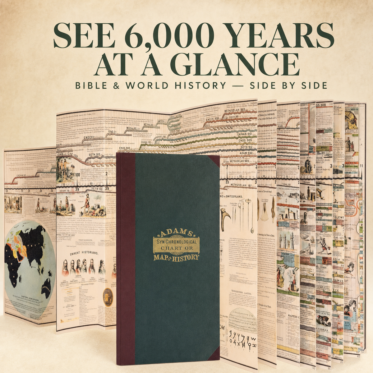 📜 Adams Time Chart 3.0 | 6,000 Years of Biblical & World History ✝️