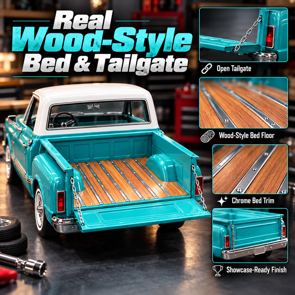 🔧 1968 Chevrolet C10 Stepside Model Kit - DIY Vintage Pickup Assembly 🛻