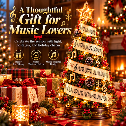 🎼🎄 Sheet Music Christmas Tree Light – Lighted Holiday Tree for Music Lovers
