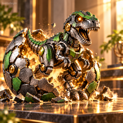 🦖🥚 HOT SALE🔥 Mechanical T-Rex Egg – From Mysterious Egg to Mighty Robotic Dinosaur! 🥚⚙️✨