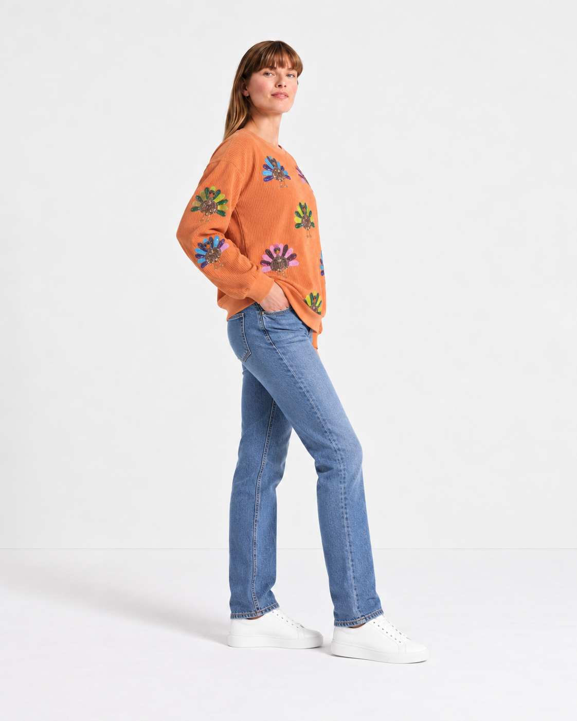 Thanksgiving Turkey Sequin Sweatshirt