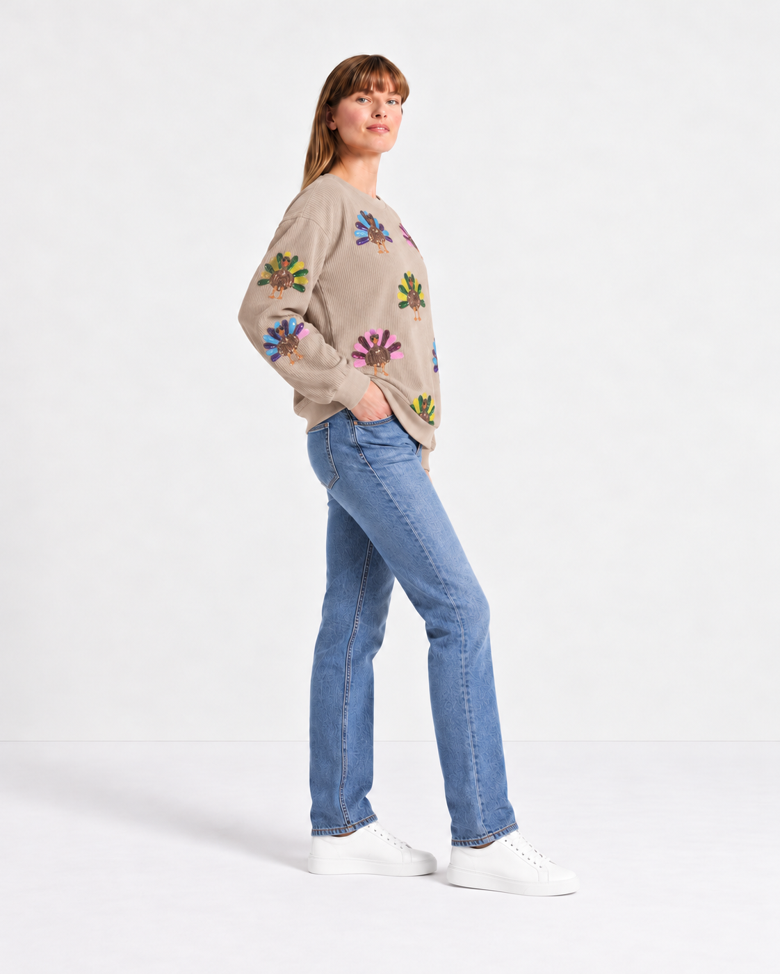 Thanksgiving Turkey Sequin Sweatshirt