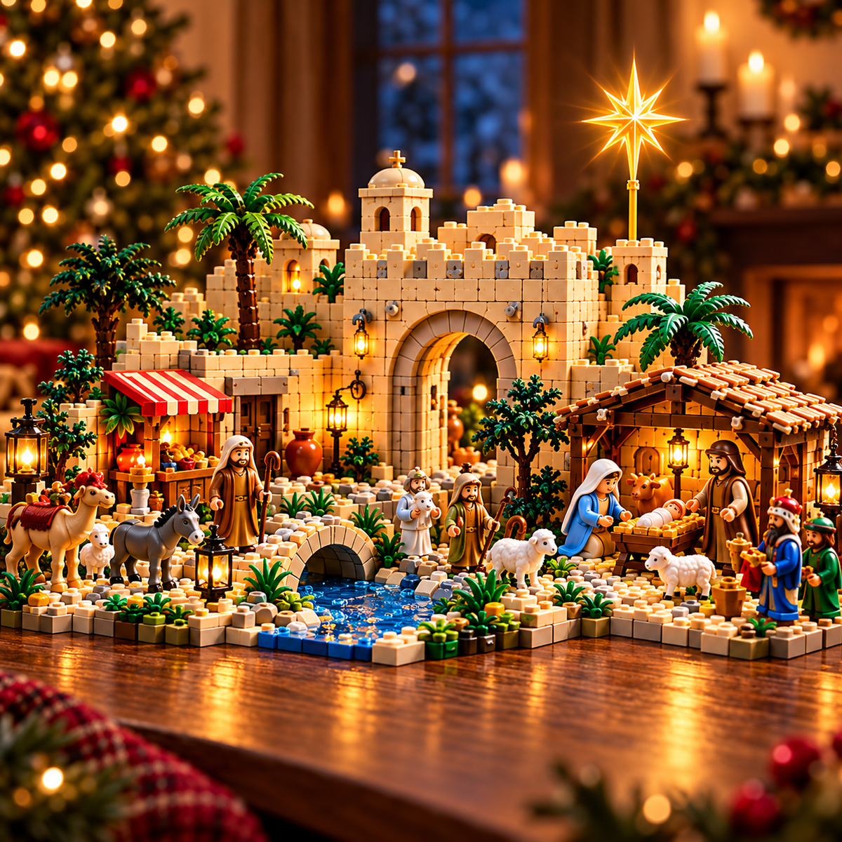 ✝️ The Road to Bethlehem™ – 24-Day Nativity Advent Calendar | Buildable Christian Christmas Story Set & Family Faith Gift 🎄