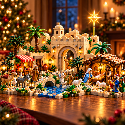 ✝️ The Road to Bethlehem™ – 24-Day Nativity Advent Calendar | Buildable Christian Christmas Story Set & Family Faith Gift 🎄