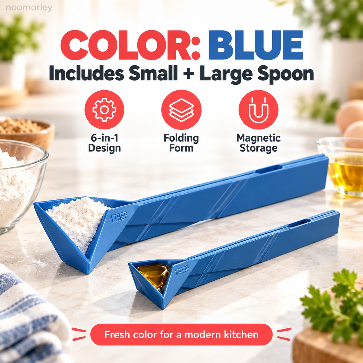 Polygons 3-in-1 Folding Measuring Spoons