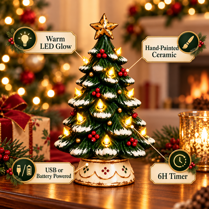 🎄 Vintage Glow Ceramic Christmas Tree™