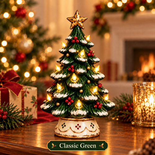 🎄 Vintage Glow Ceramic Christmas Tree™