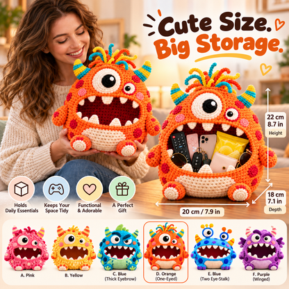 Clutter Munchers Hungry Monster DIY Crochet Storage Buddies 👾🧶