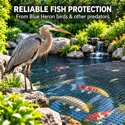 ✨Heavy-Duty Pond Netting Kit – Leaf & Predator Protection