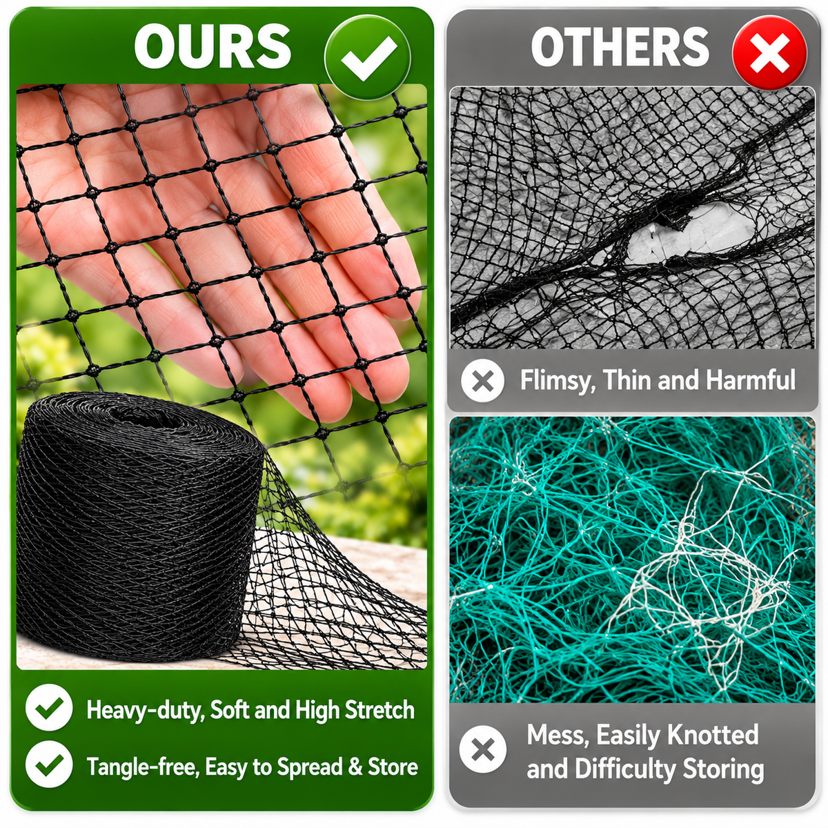 ✨Heavy-Duty Pond Netting Kit – Leaf & Predator Protection