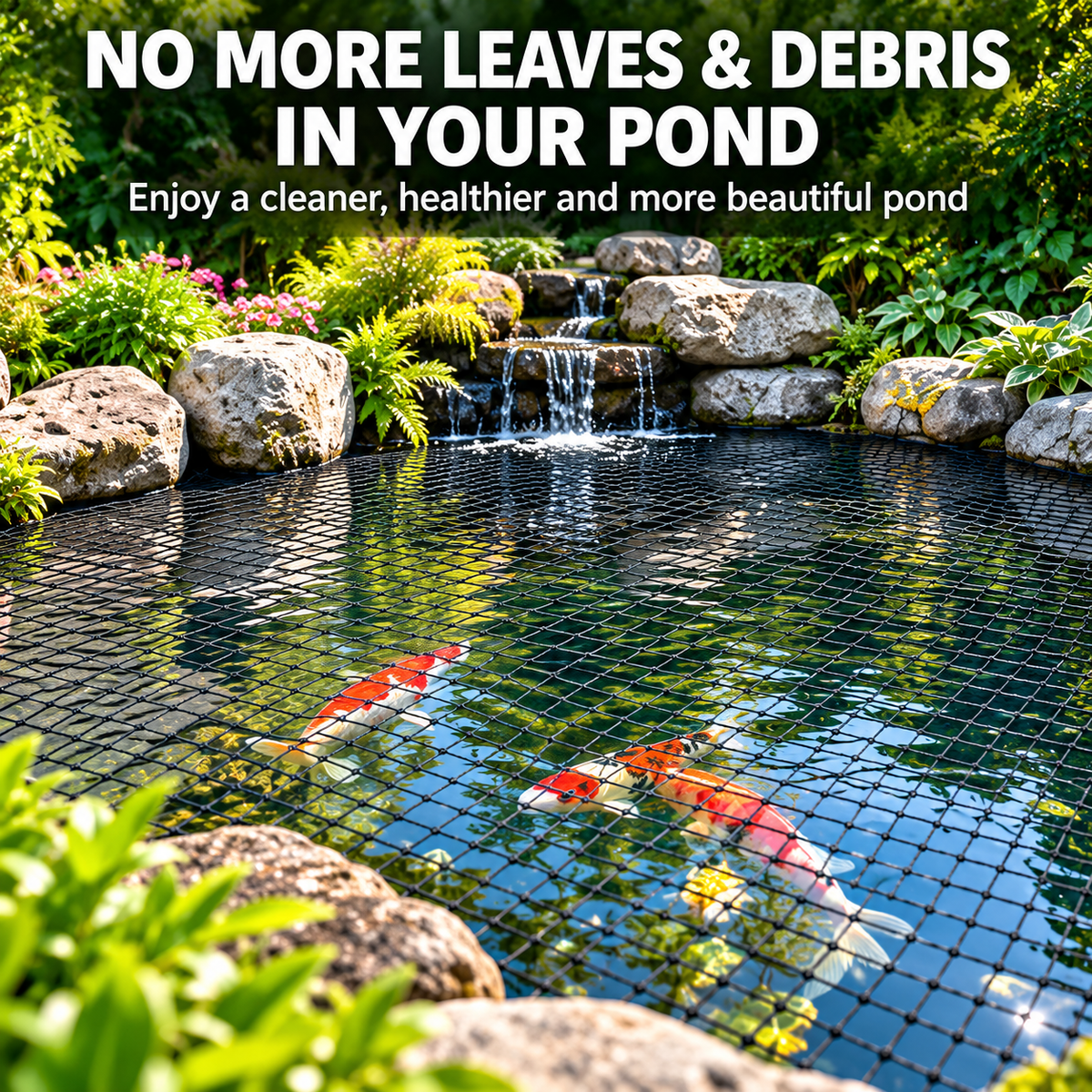 ✨Heavy-Duty Pond Netting Kit – Leaf & Predator Protection