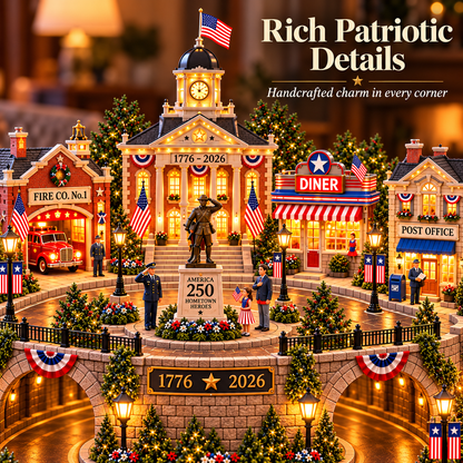 🎖️ America’s Hometown Heroes | 250th Anniversary Lighted Tribute Village