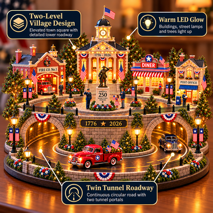 🎖️ America’s Hometown Heroes | 250th Anniversary Lighted Tribute Village