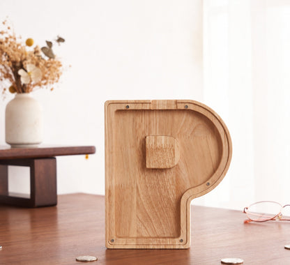 💛 Wooden Letter Piggy Bank – A Special Place for Their First Savings