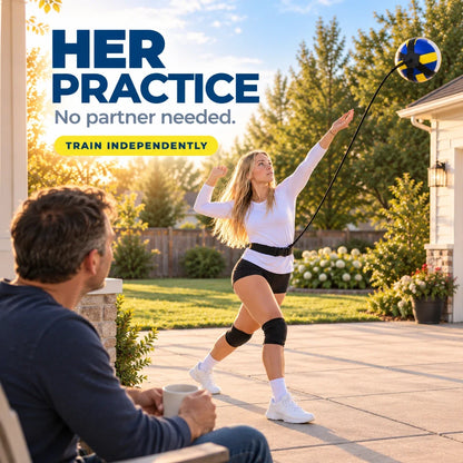 🏐 50% OFF – Solo Volleyball Serve Trainer – Practice Without a Partner