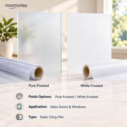 Decorative Window Privacy Film – Frosted Glass Sticker for Home & Bathroom