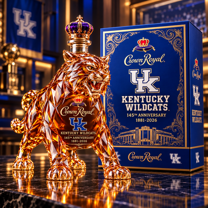 GO 'CATS 145th Anniversary Whiskey Bottle