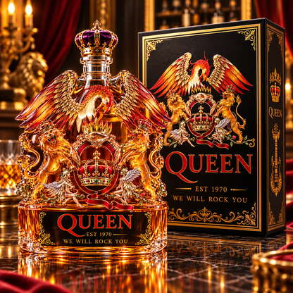 We Will Rock You — British Rock Royalty Whiskey Bottle