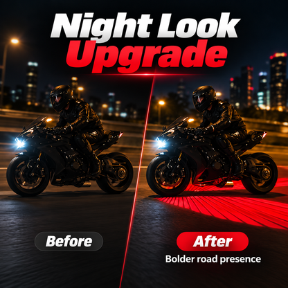 🏍️ Dual Motorcycle Laser Projector Lights