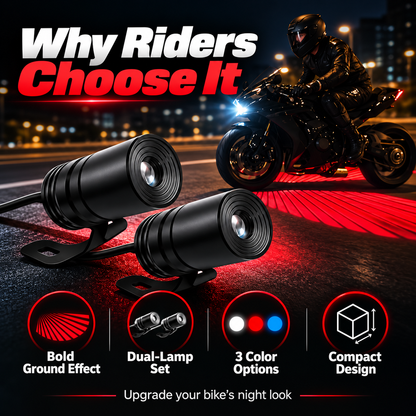 🏍️ Dual Motorcycle Laser Projector Lights