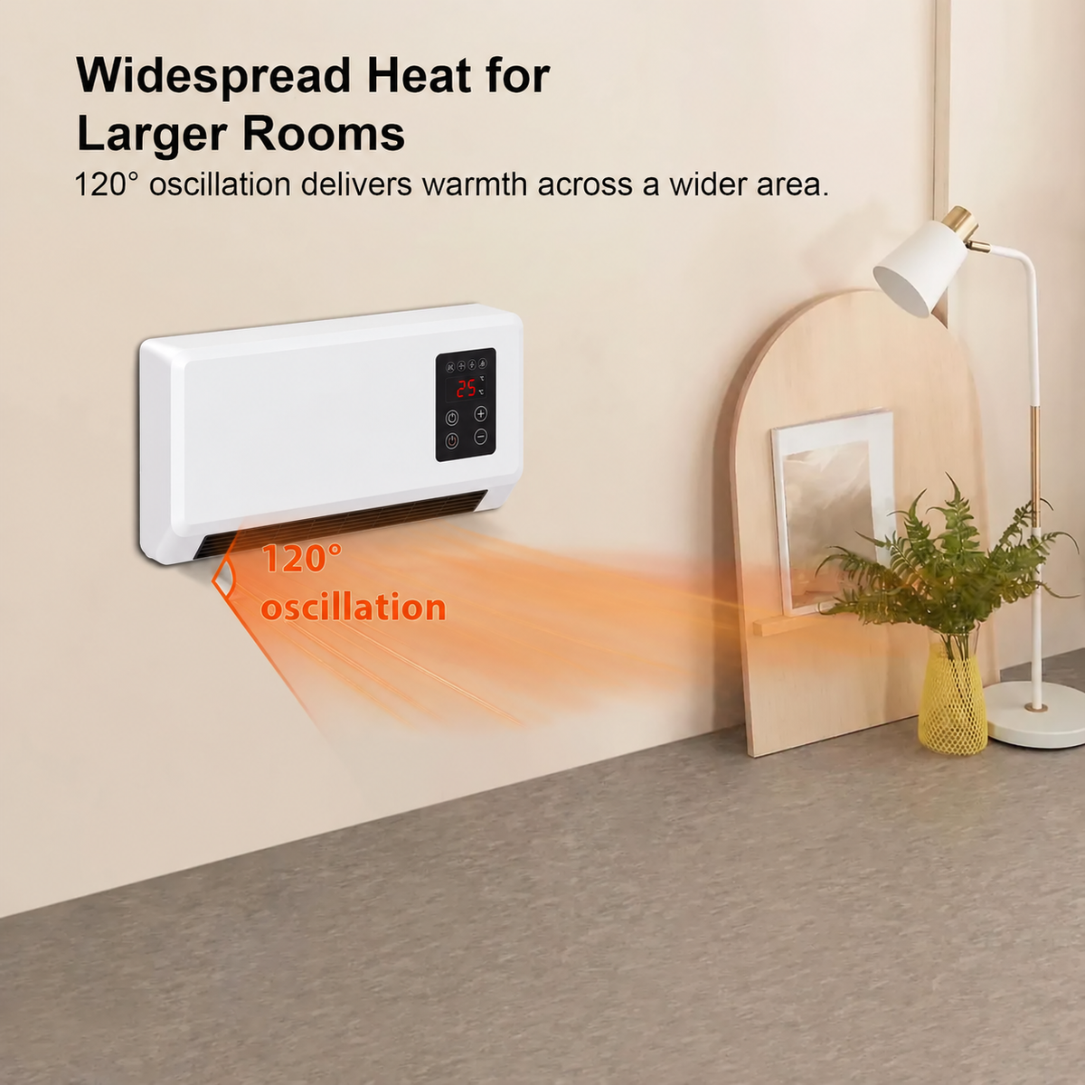 🔥Black Friday Early Bird Deals🔥Wall-Mounted Space Heater with Thermostat and Remote Control