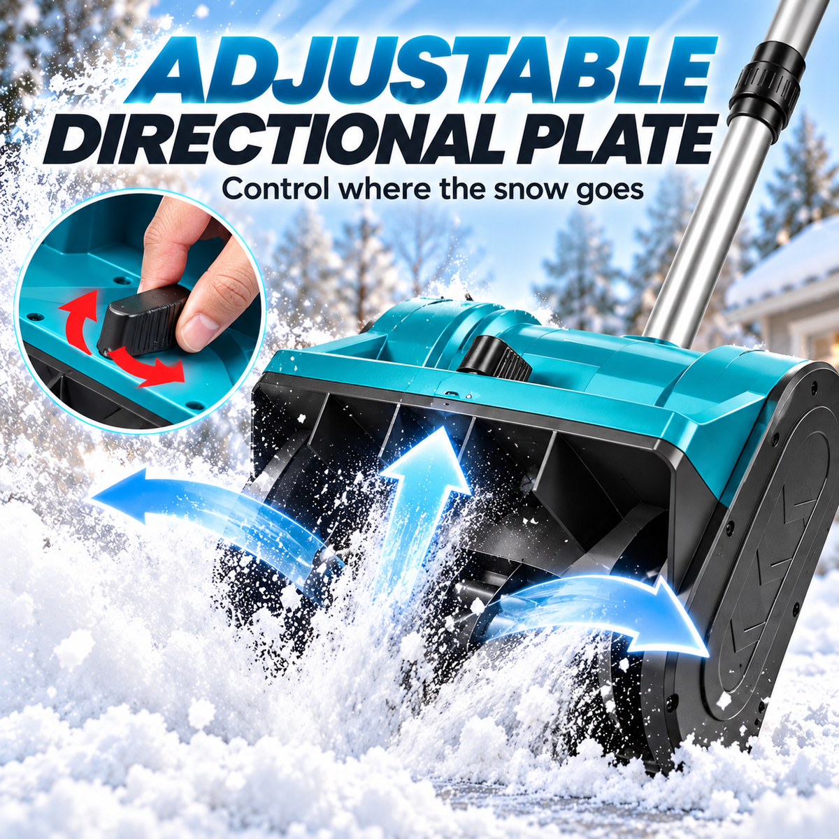 🔥 Winter Sale – 21V Cordless Snow Shovel with 2 Batteries & Charger