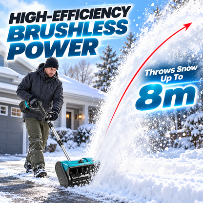 🔥 Winter Sale – 21V Cordless Snow Shovel with 2 Batteries & Charger